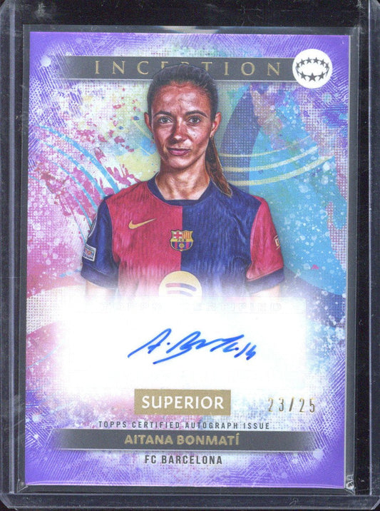 2024-25 Topps Inception UCC Aitana Bonmati Autograph /25 #SPA-AB