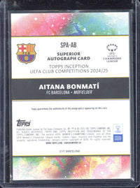 2024-25 Topps Inception UCC Aitana Bonmati Autograph /25 #SPA-AB