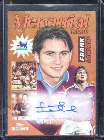 compare product 2025 Topps Decades Frank Lampard Mercurial Talents Autograph /25