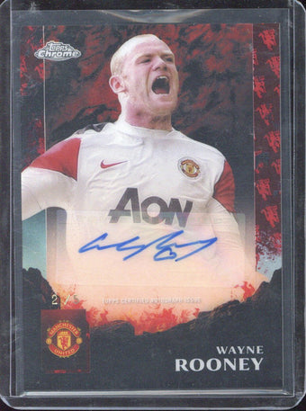 compare product 2024-25 Topps Chrome Deluxe Edition Manchester United Wayne Rooney Autograph /5 #SD-WR