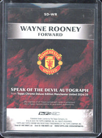 2024-25 Topps Chrome Deluxe Edition Manchester United Wayne Rooney Autograph /5 #SD-WR
