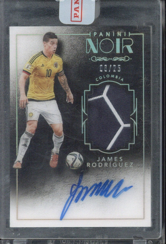 2016-17 Panini Noir James Rodriguez On Card Autograph Patch /25 #MC-JR