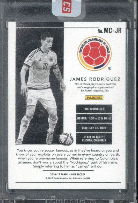 2016-17 Panini Noir James Rodriguez On Card Autograph Patch /25 #MC-JR