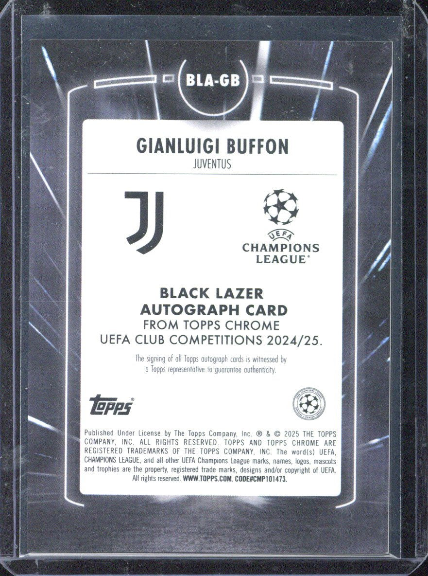 2024-25 Topps Chrome Gianluigi Buffon Autograph /99 Black Lazer