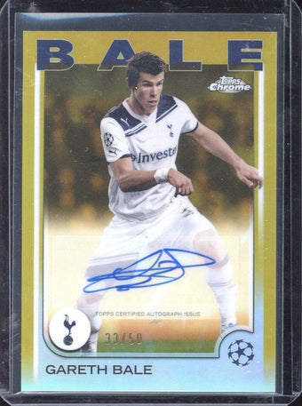 compare product 2024-25 Topps Chrome UCC Gareth Bale Autograph /50 #CA-GB