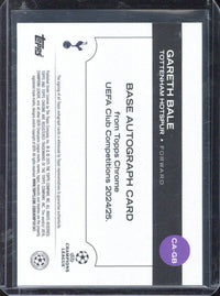 2024-25 Topps Chrome UCC Gareth Bale Autograph /50 #CA-GB