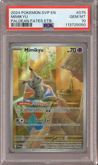 2024 Pokemon SVP EN Mimikyu Paldean Fates ETB PSA 10 - EU