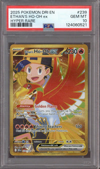 2025 Pokemon DRI EN Ethan's Ho-oh EX Hyper Rare #239 PSA 10