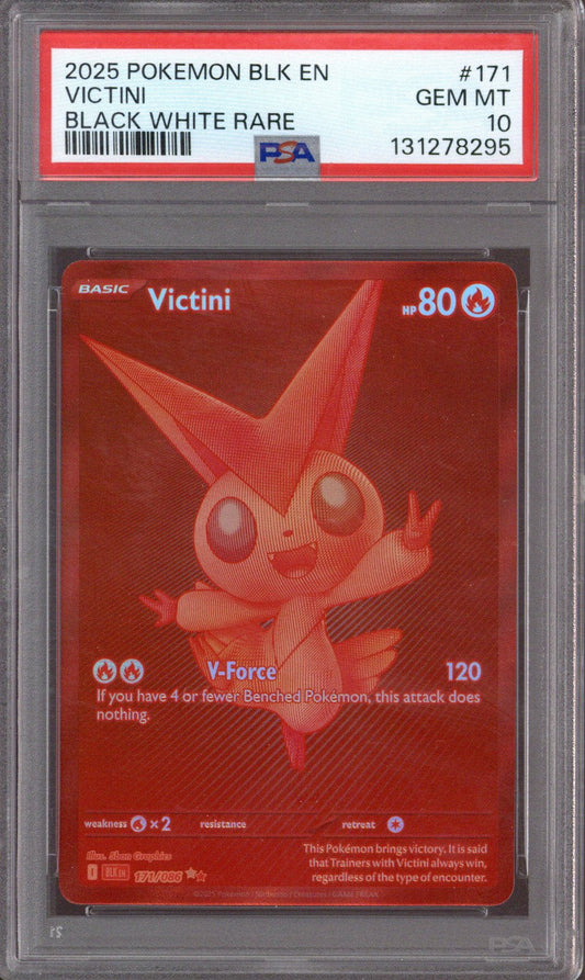 2025 Pokemon BLK EN Victini #171 PSA 10 - EU