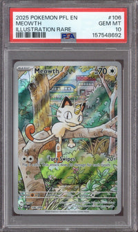 2025 Pokemon PFL EN Meowth #106 PSA 10