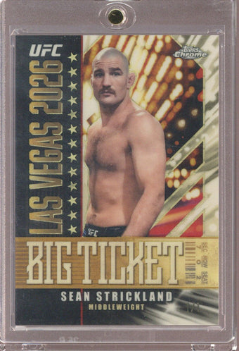compare product 2026 Topps Chrome UFC Sean Strickland 1/1 #BT-14