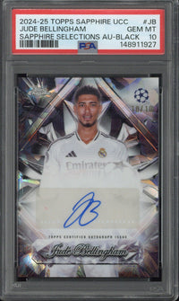 2024-25 Topps Sapphire UCC Jude Bellingham Sapphire Selections Autograph /10 #JB PSA 10 Auto 10