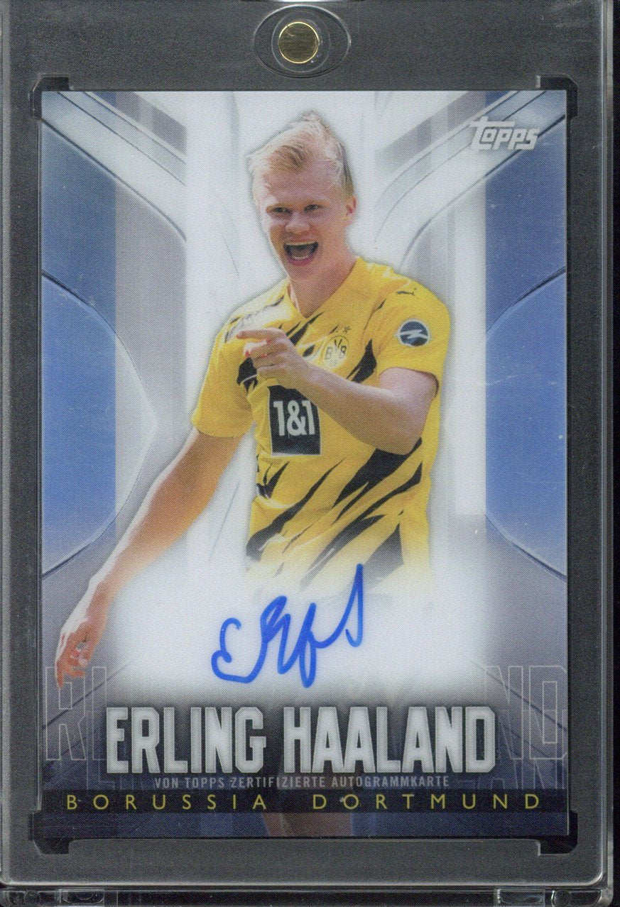 2020 Topps Chrome BVB Erling Haaland Borussia Dortmund On Card Autograph /25 #CBDA-EH