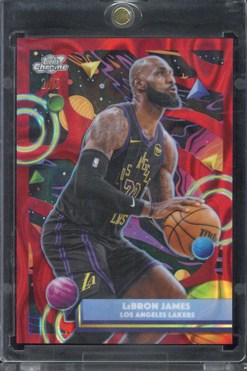 2025-26 Topps Cosmic Chrome Basketball LeBron James /5 #157