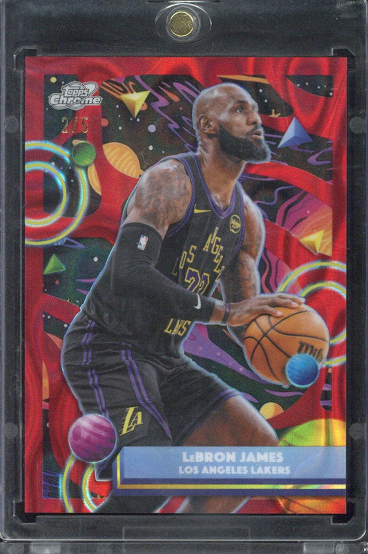 2025-26 Topps Cosmic Chrome Basketball LeBron James /5 #157