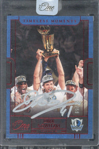 2022-23 Panini One And One Basketball Dirk Nowitzki Timeless Moments Autograph /15 #TMA-DNW
