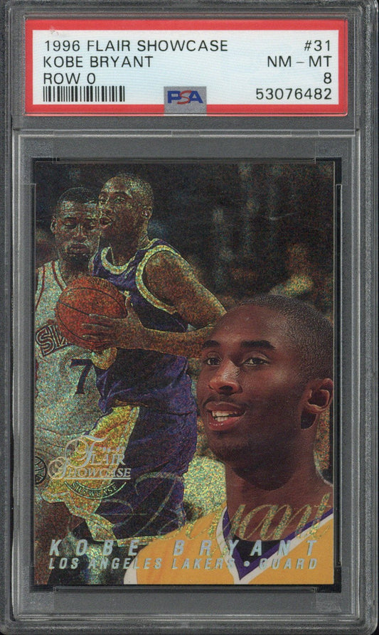 1996 Flair Showcase Kobe Bryant Row 0 #31 PSA 8