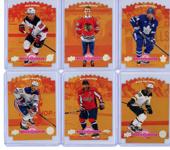 compare product Hot Commodities 6-card die-cut 2024 Upper Deck CDD Promo Set
