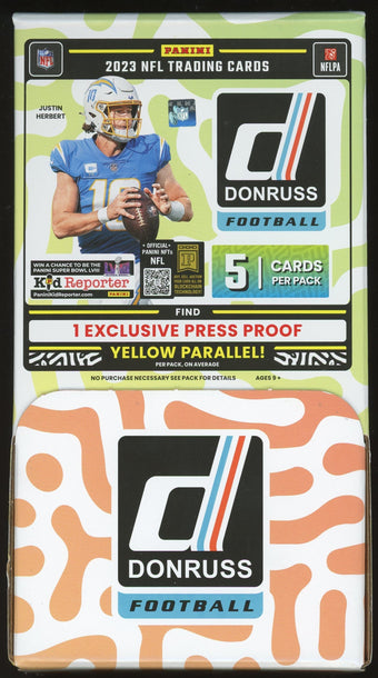 compare product 2023 Panini Donruss Football Gravity Feed 6 Box Case