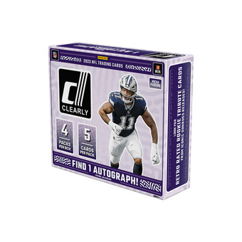 compare product 2023 Panini Clearly Donruss Football Hobby 16 Box Case
