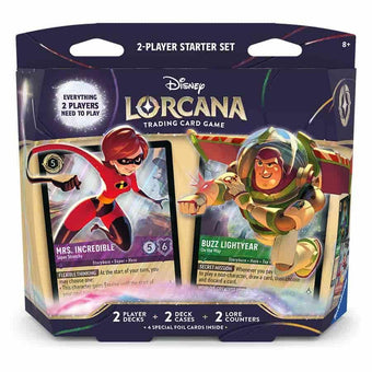 compare product Disney Lorcana TCG: Elastigirl and Buzz Lightyear Two-Player Deck