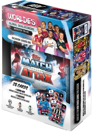 compare product 2025/26 Topps Match Attax UEFA Champions League Soccer Mini Tin