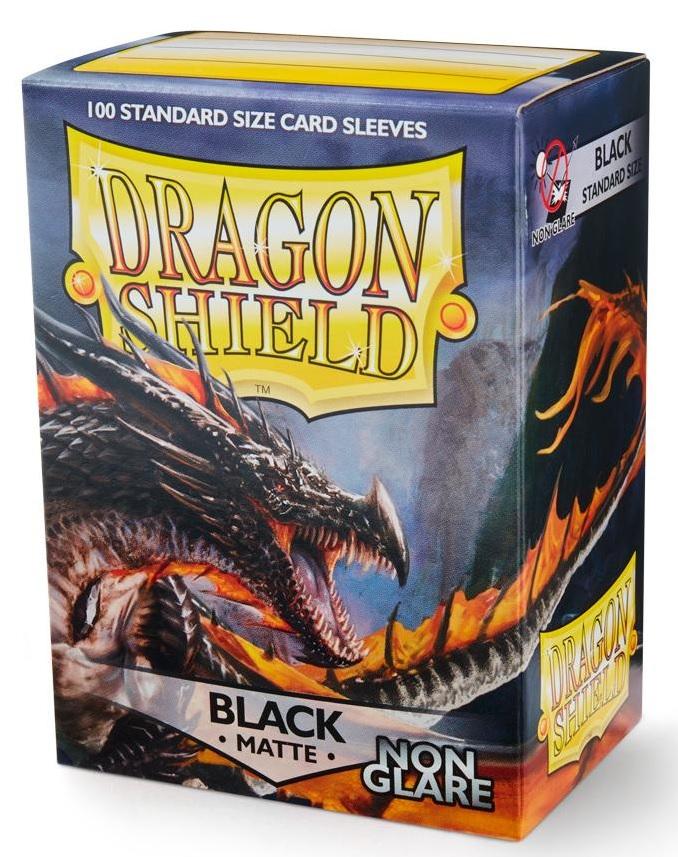 Dragon Shield Card Sleeves - Non-Glare Matte Black (100)