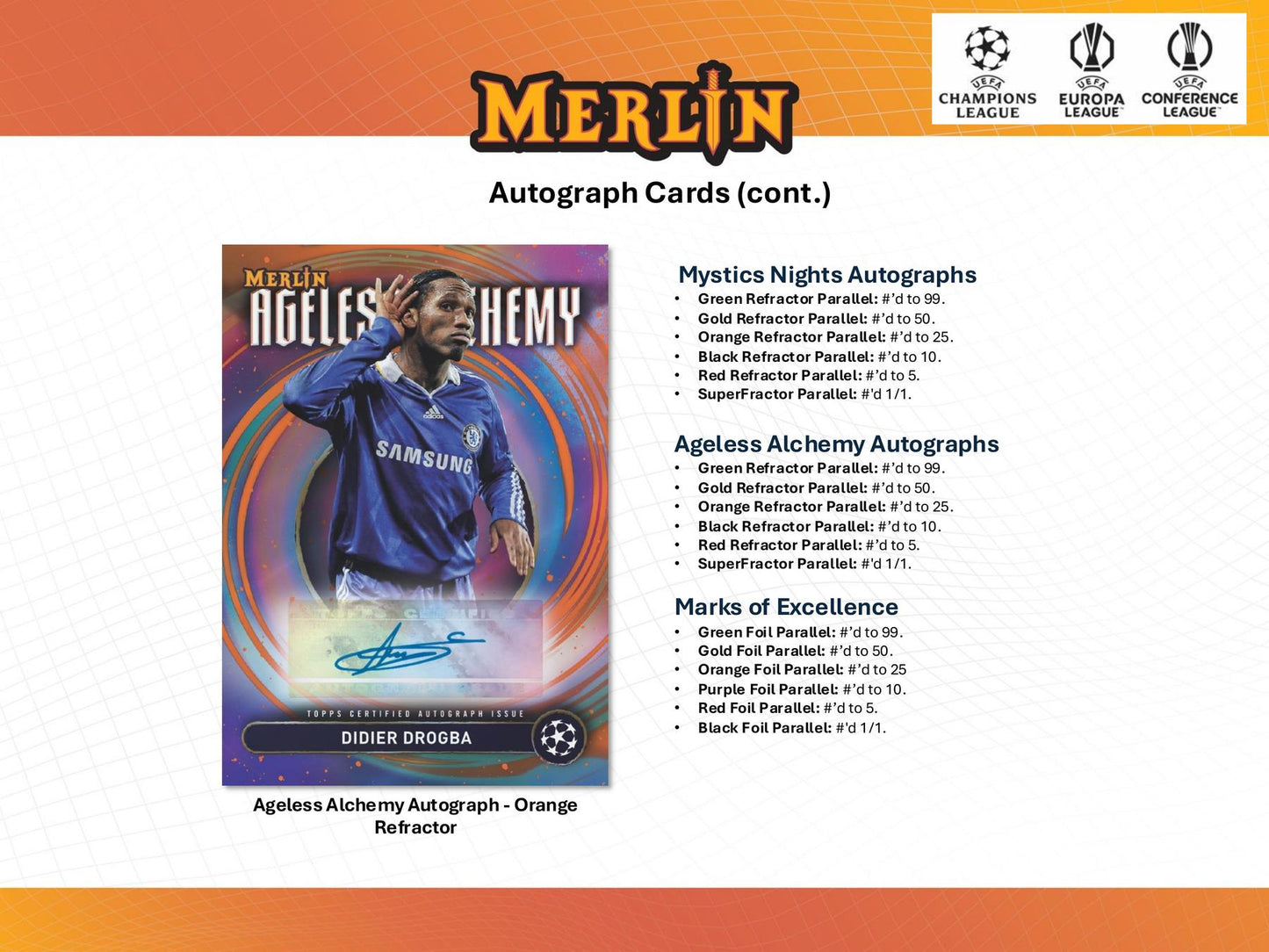 2024/25 Topps Chrome Merlin UEFA Club Competitions Soccer 7-Pack Blaster