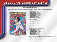 2025 Topps Chrome Baseball Hobby