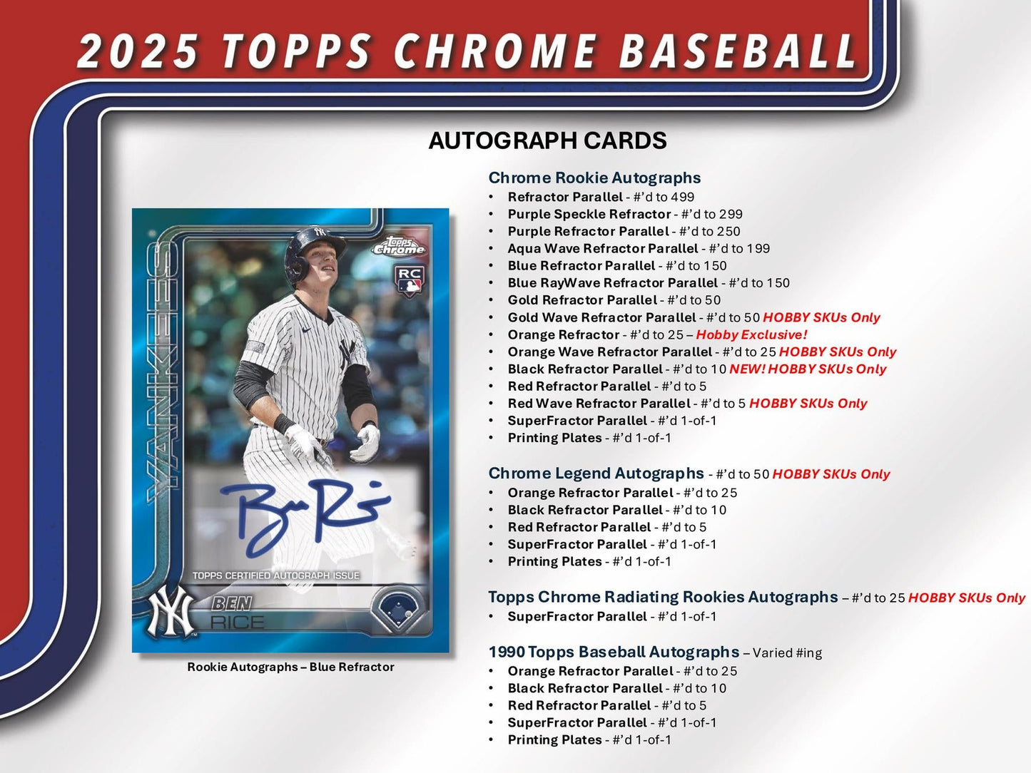 2025 Topps Chrome Baseball Hobby