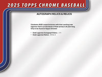 2025 Topps Chrome Baseball Hobby Jumbo Pack