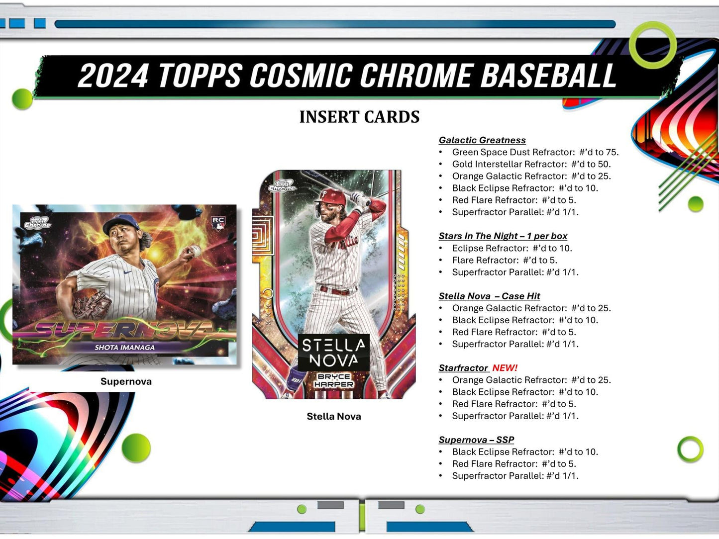 2024 Topps Cosmic Chrome Baseball Hobby Pack