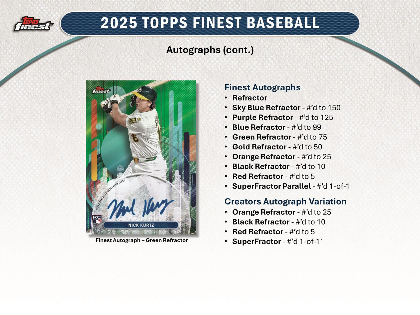2025 Topps Finest Baseball Hobby Pack