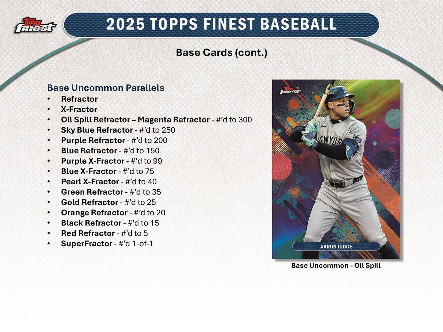 2025 Topps Finest Baseball Hobby Pack