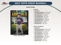 2025 Topps Finest Baseball Hobby Pack