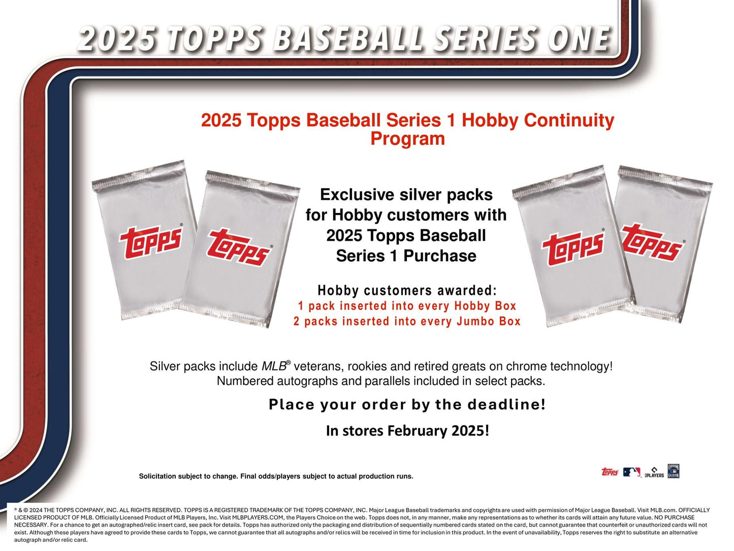 2025 Topps Series 1 Baseball Hobby Jumbo Pack