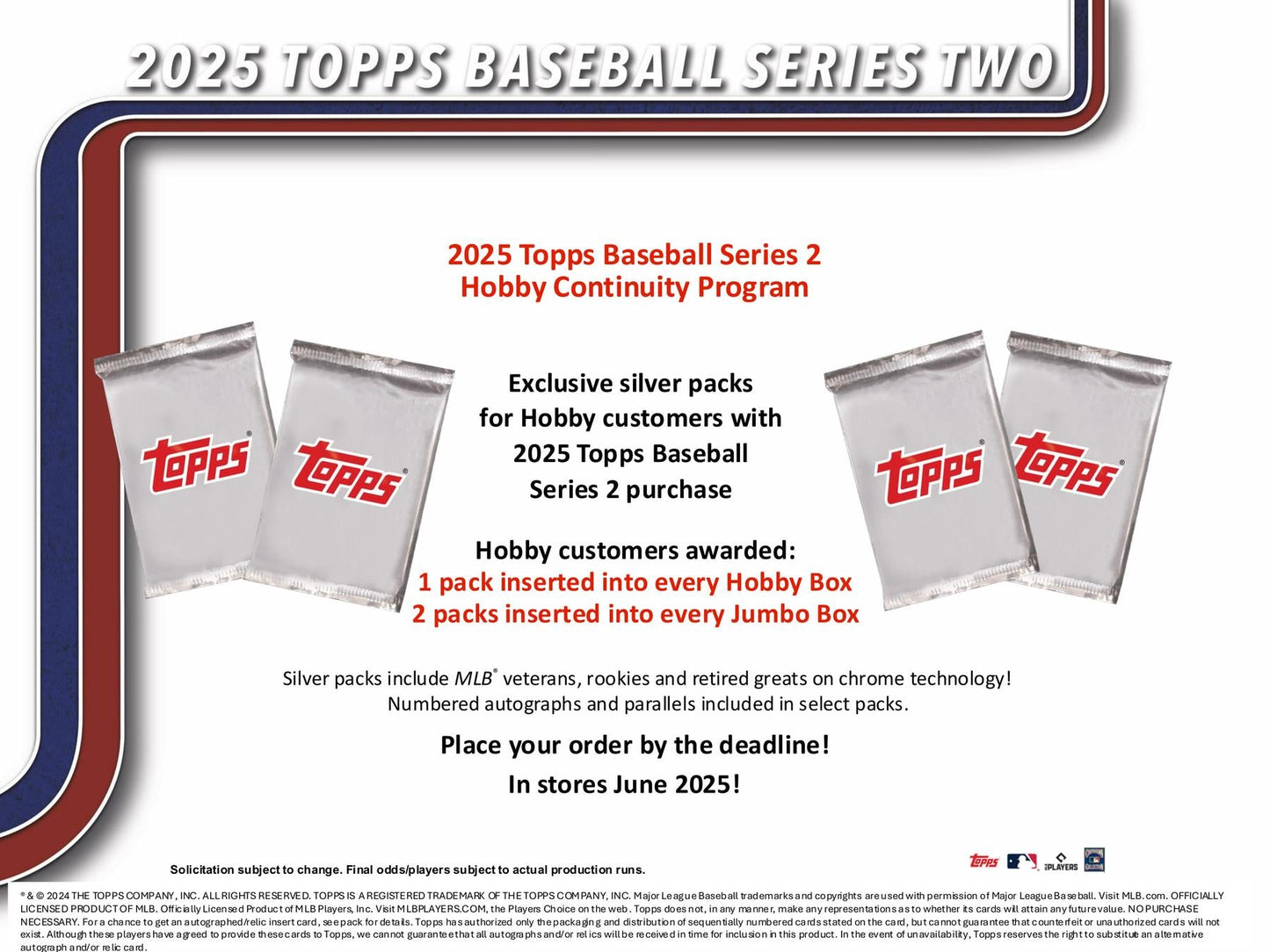 2025 Topps Series 2 Baseball Hobby Jumbo Pack