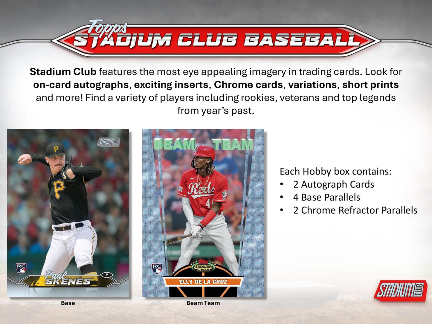 2024 Topps Stadium Club Baseball Hobby Pack