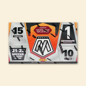 compare product 2021-22 Panini Mosaic Road To FIFA World Cup Qatar Soccer Hobby Box