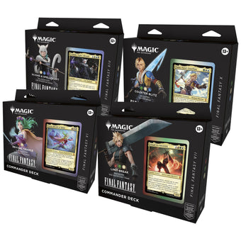 compare product Magic the Gathering Final Fantasy Commander 4-Deck Case