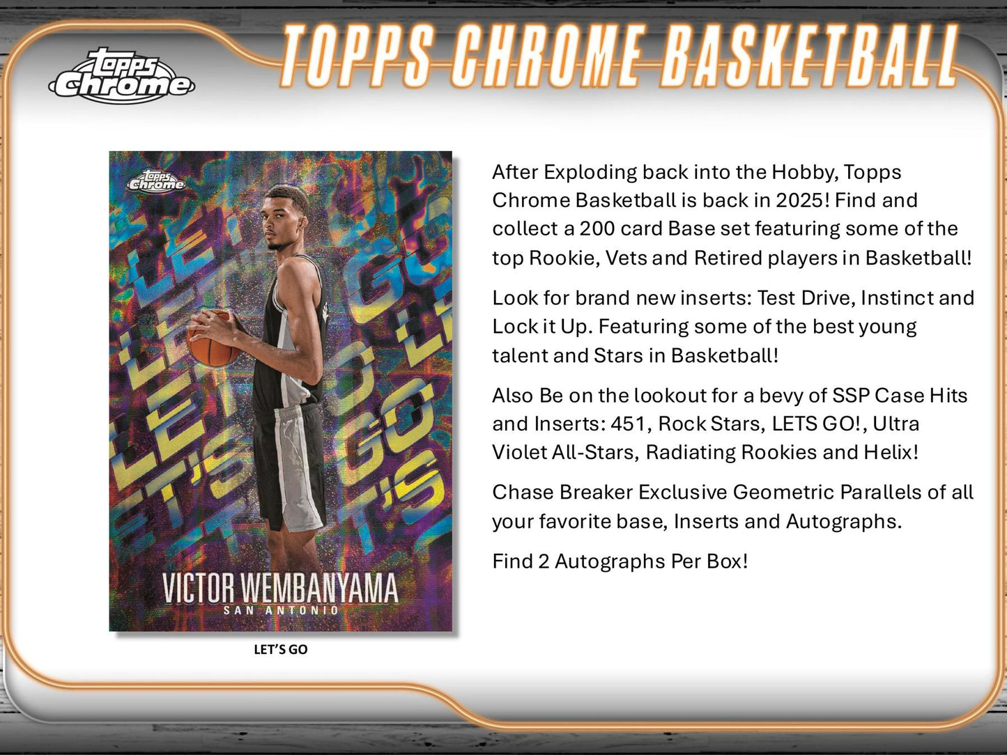 2024/25 Topps Chrome Basketball Breaker Delight