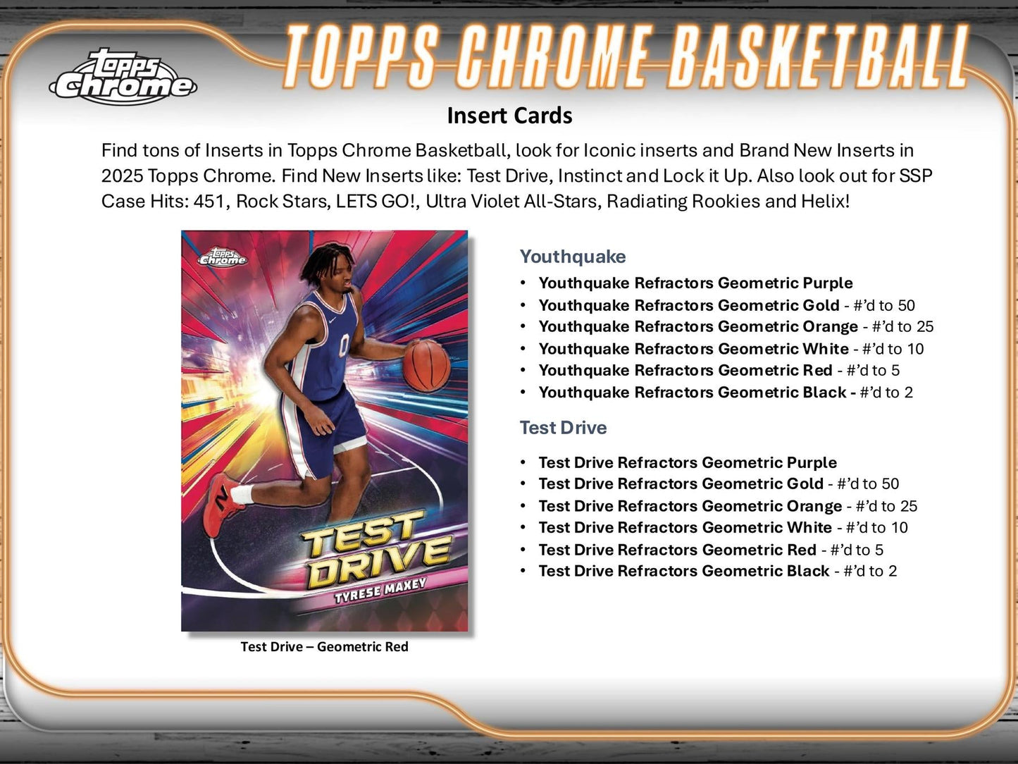 2024/25 Topps Chrome Basketball Breaker Delight