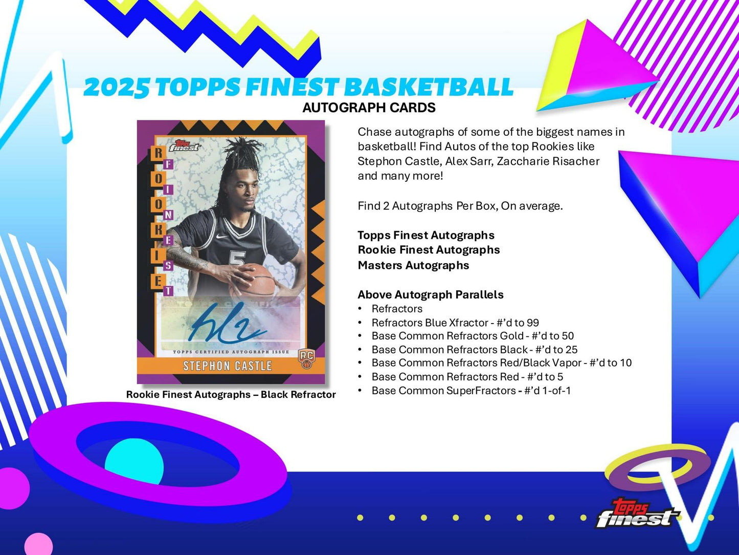 2024/25 Topps Finest Basketball Hobby