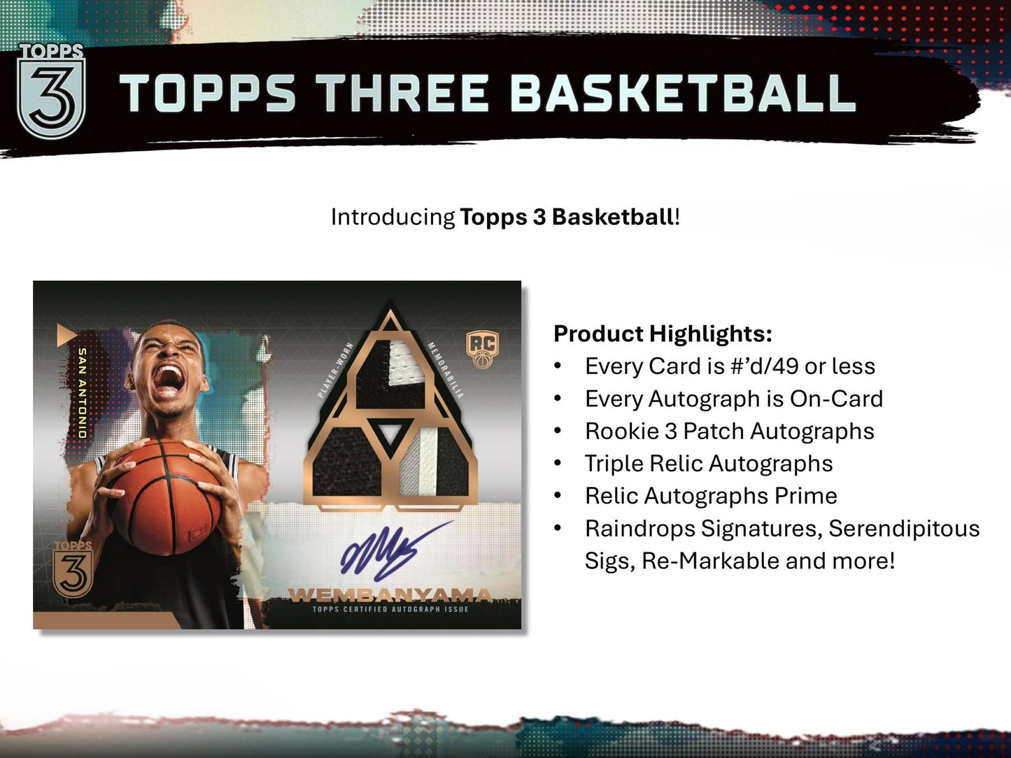 2023/24 Topps Three Basketball Hobby