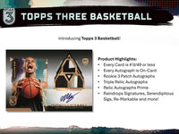2023/24 Topps Three Basketball Hobby