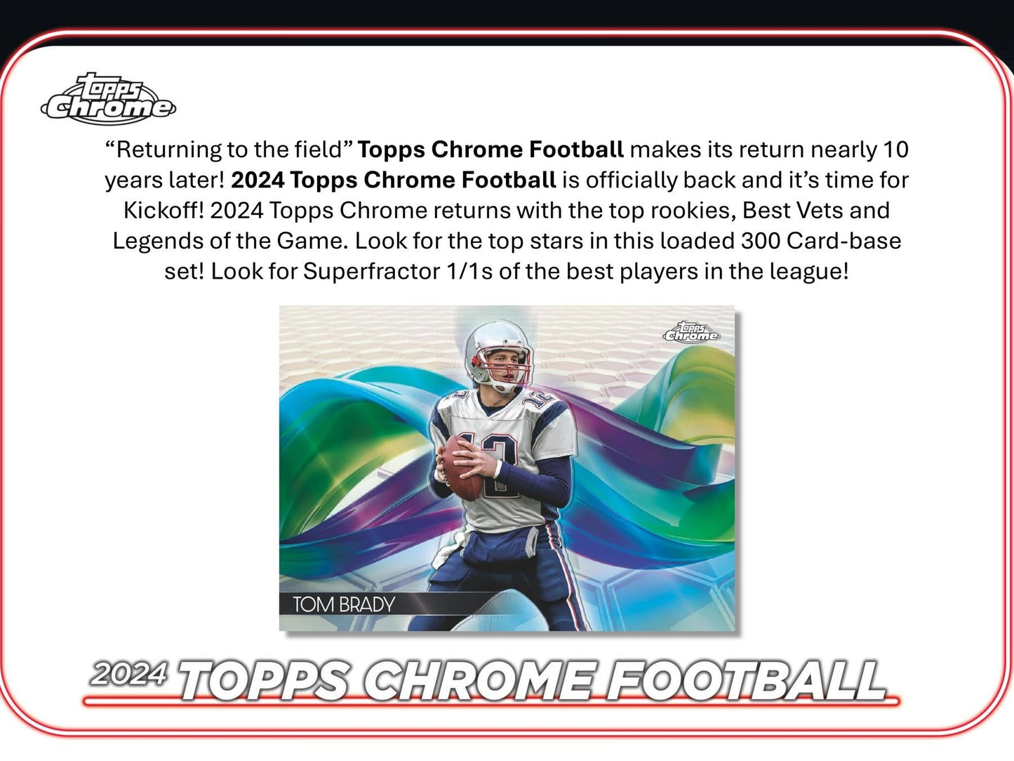2024 Topps Chrome Football Hobby Pack
