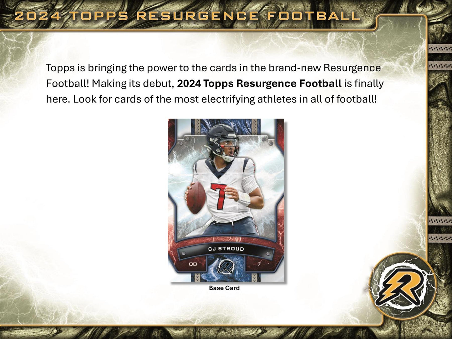 2024 Topps Resurgence Football 8-Pack Blaster