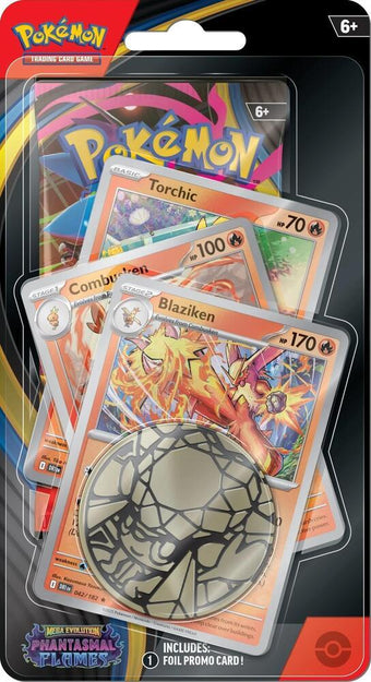compare product Pokemon Mega Evolution: Phantasmal Flames Premium Checklane Blister (3 Promo Cards)