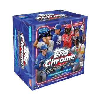compare product 2024 Topps Chrome Baseball Sapphire Edition Box