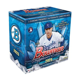 compare product 2025 Bowman Baseball Sapphire Edition Box